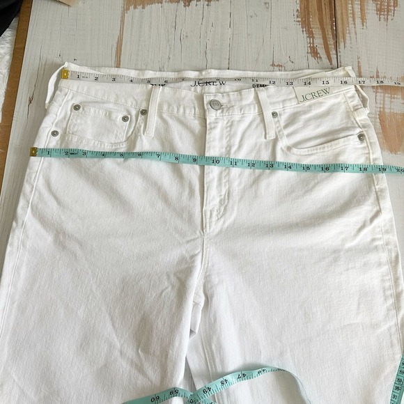 J.Crew Slim Demi-Boot Jean White Wash Size 30P - Picture 8 of 11